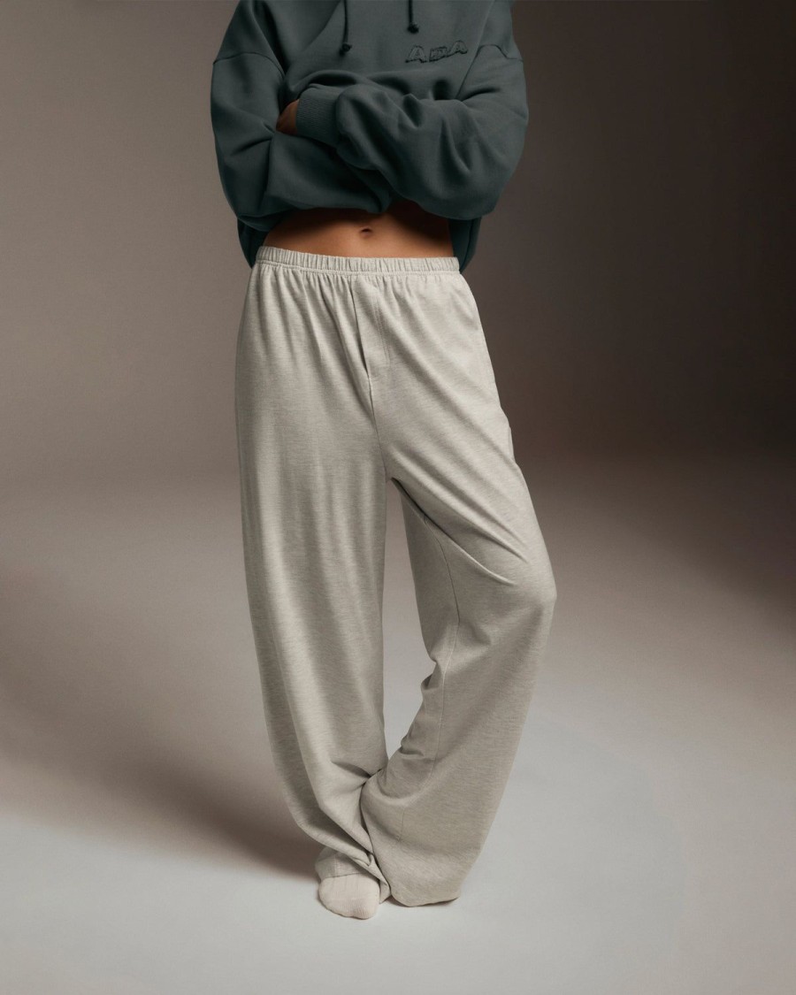 Adanola Modal Cotton Pants - Grey Melange