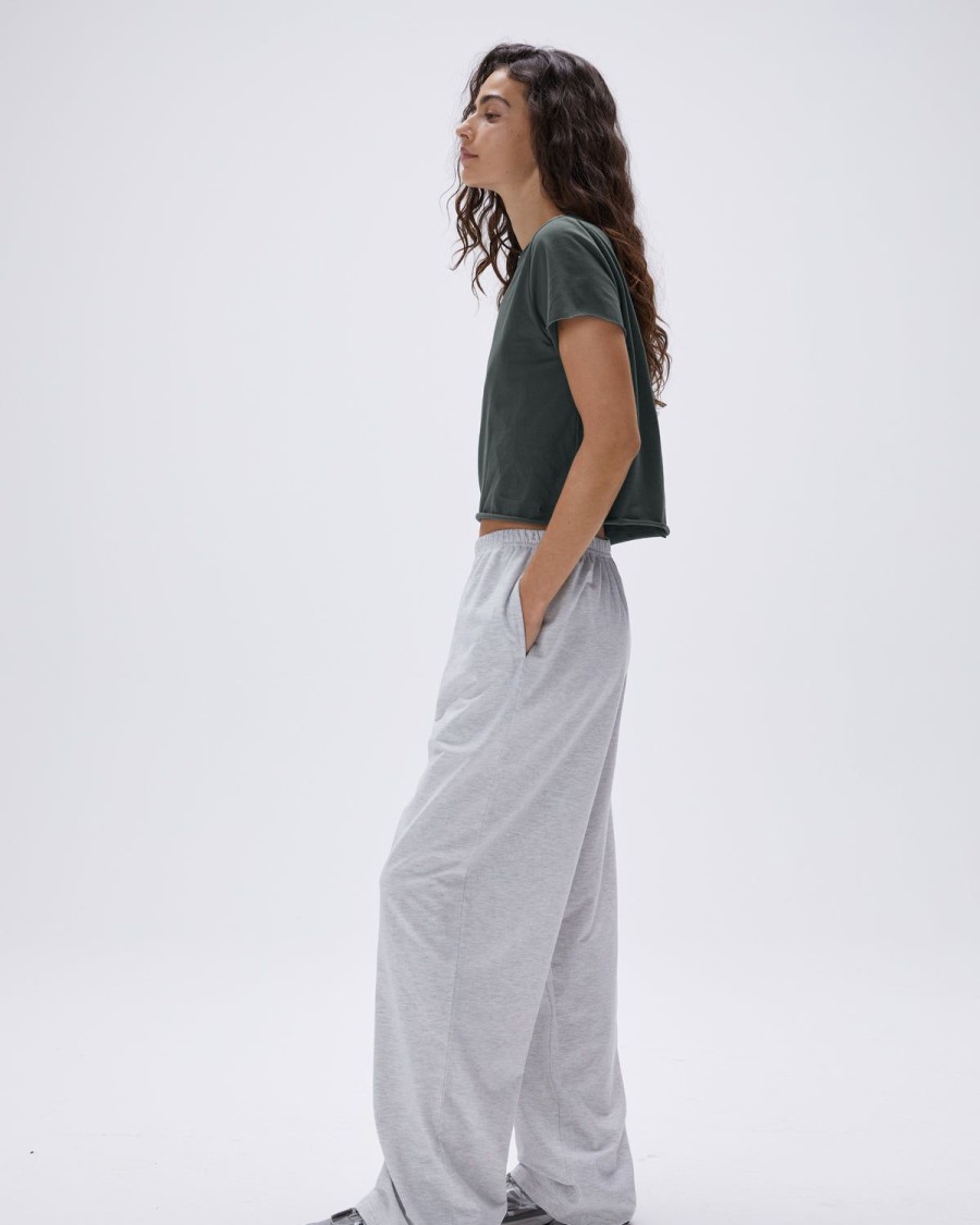 Adanola Modal Cotton Pants - Grey Melange