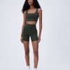 Adanola Ultimate Crop Shorts - Dark Olive