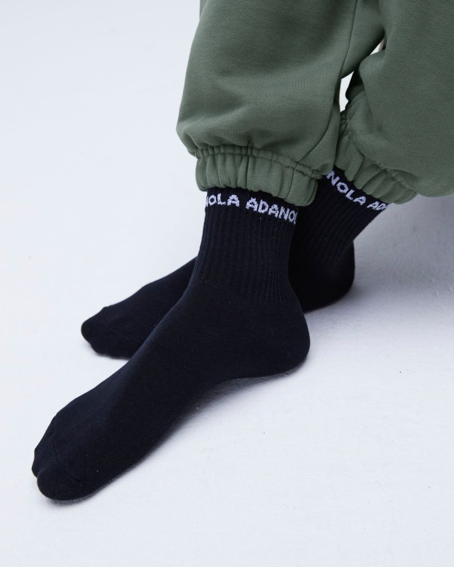 Adanola Mid-Length Socks - Black