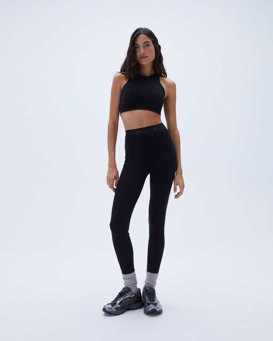 Adanola Ultimate Branded Pocket Leggings - Black