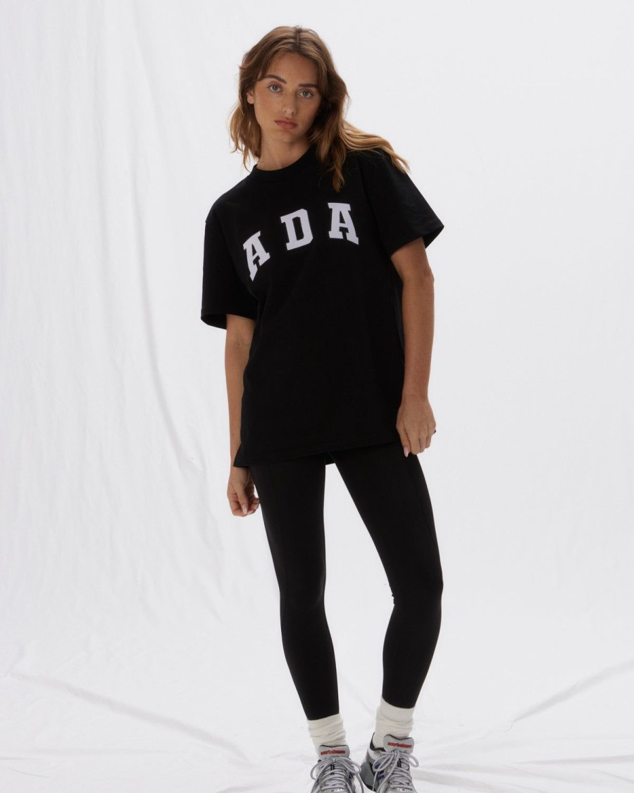 Adanola Ada Short Sleeve Oversized T-Shirt - Black