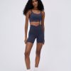 Adanola Ultimate Wrap Over Crop Shorts - Midnight Blue