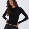 Adanola Long Sleeve Top - Black