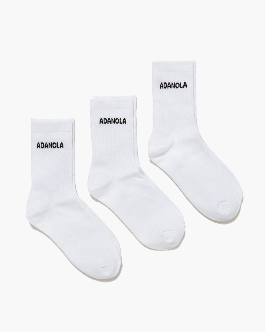 Adanola 3 Pack Socks - White