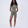 Adanola Ultimate Crop Shorts - Olive Green