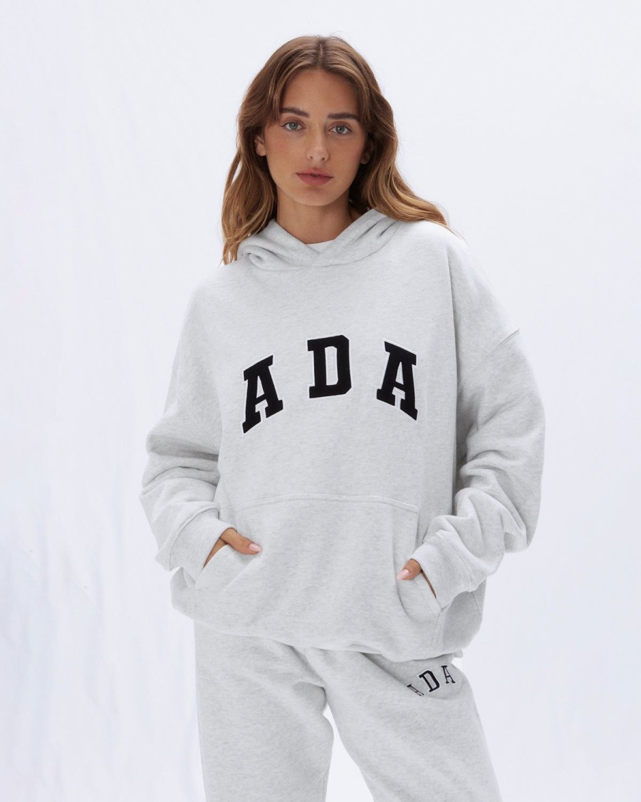 Adanola Ada Oversized Hoodie - Light Grey Melange