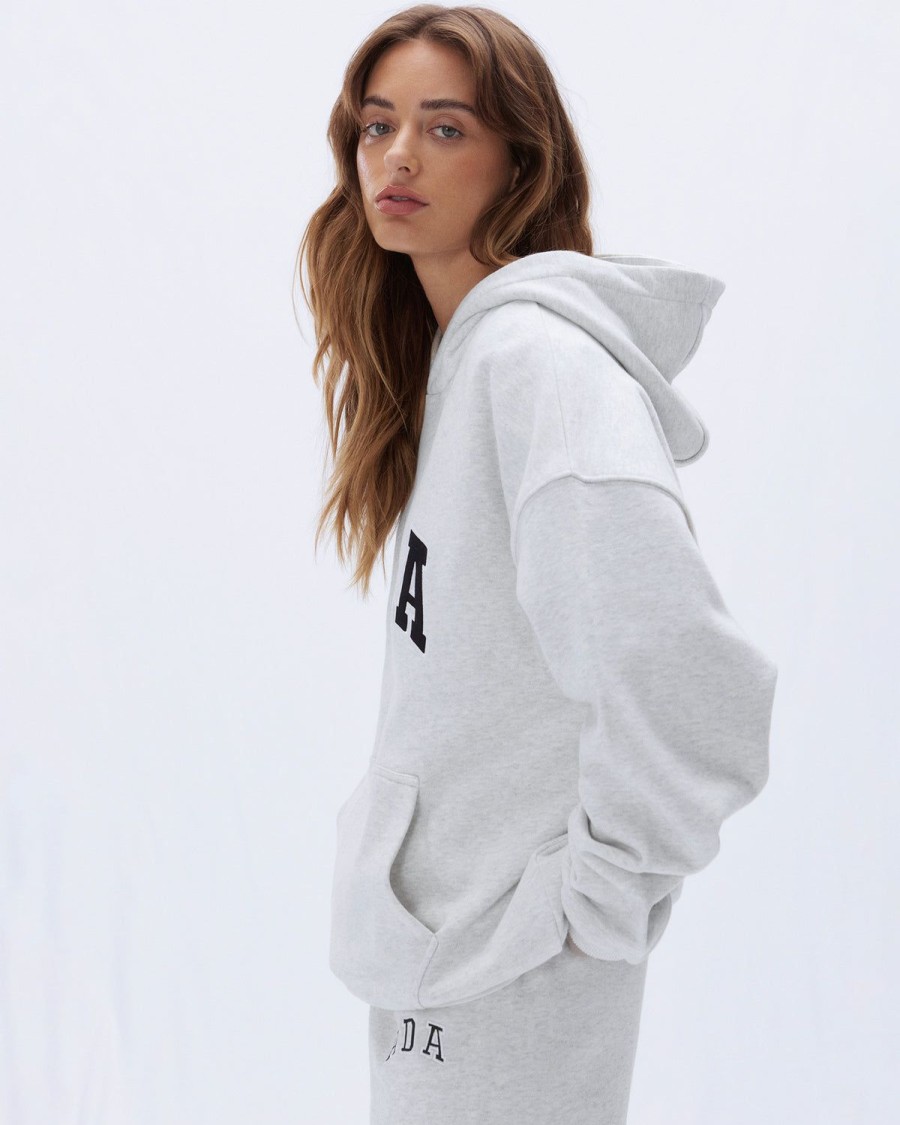 Adanola Ada Oversized Hoodie - Light Grey Melange