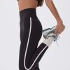 Adanola Ultimate Piping Leggings - Black/Cream