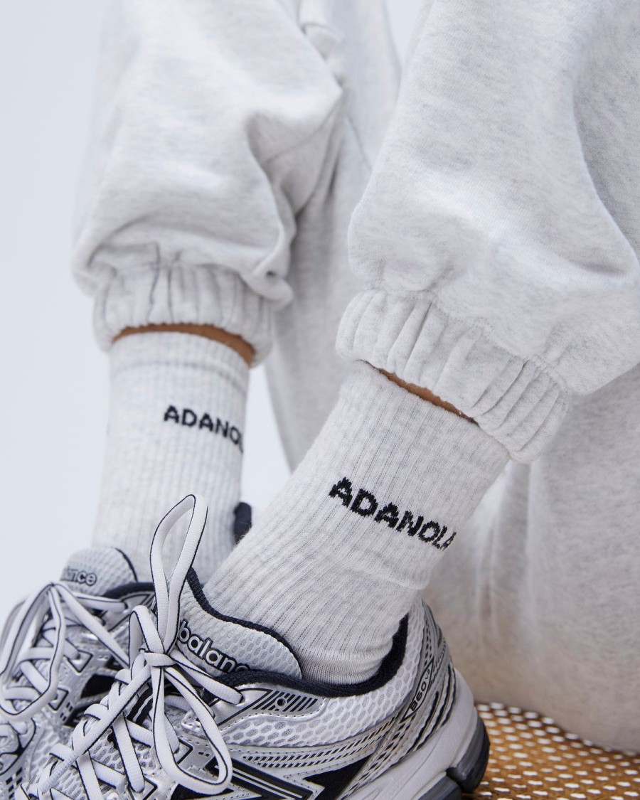 Adanola Socks - Light Grey Melange