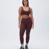 Adanola Ultimate Wrap Over Leggings - Burgundy