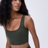 Adanola Ultimate Square Neck Bra - Dark Olive