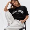 Adanola Adanola Sport Short Sleeve Oversized T-Shirt - Black