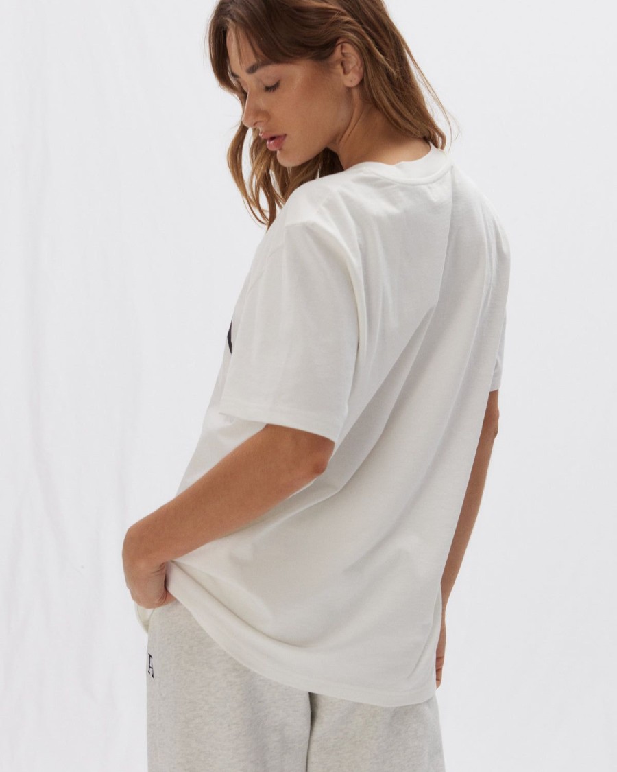 Adanola Ada Short Sleeve Oversized T-Shirt - White