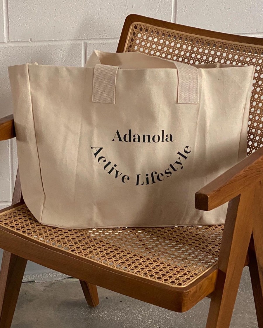 Adanola Active Lifestyle Tote Bag - Cream/Black