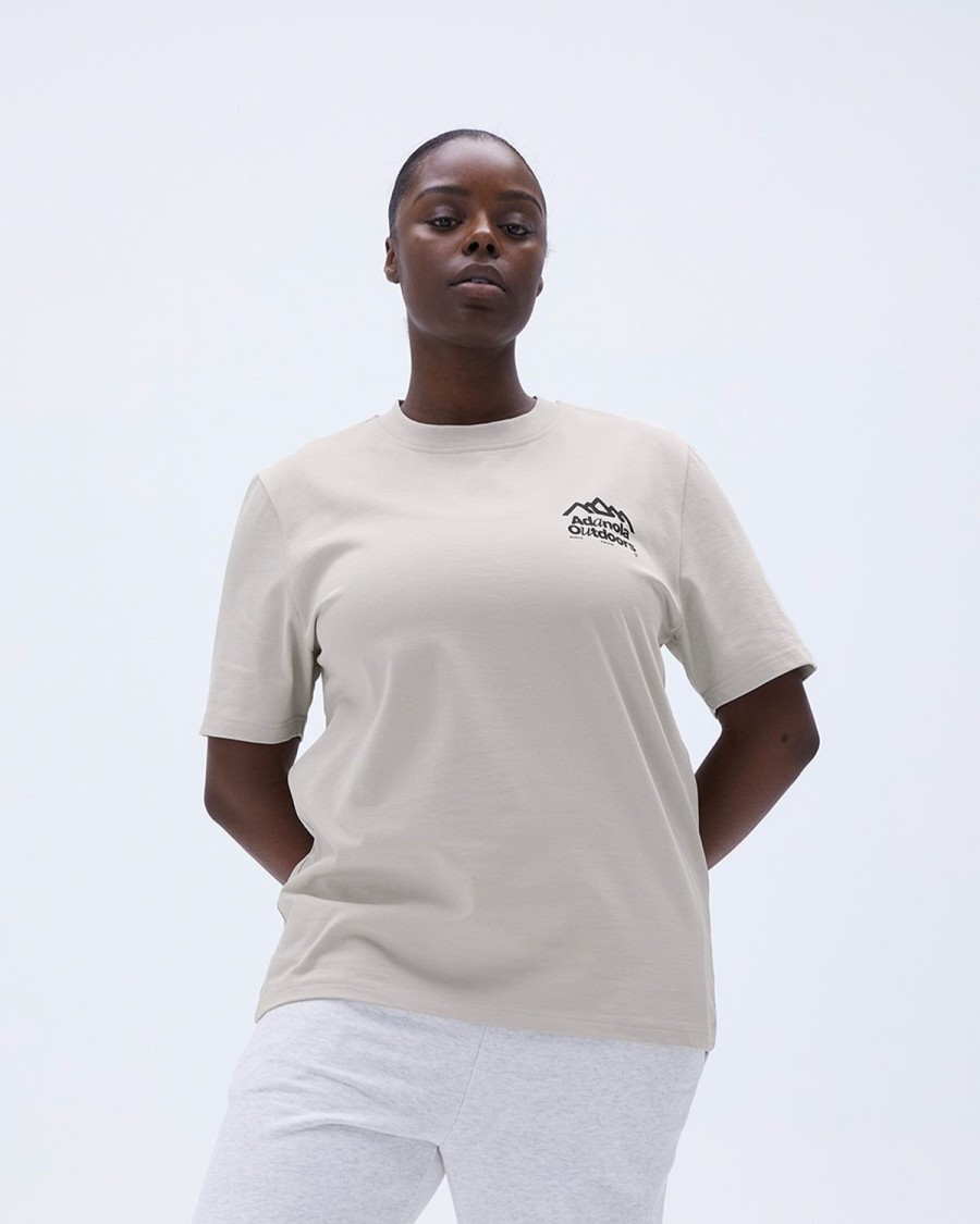 Adanola Discover Short Sleeve Oversized T-Shirt - Stone