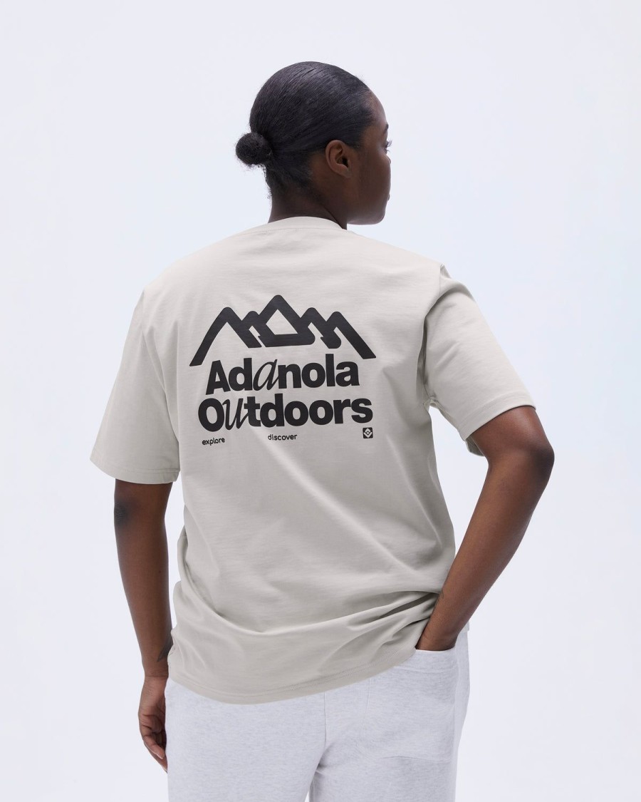 Adanola Discover Short Sleeve Oversized T-Shirt - Stone