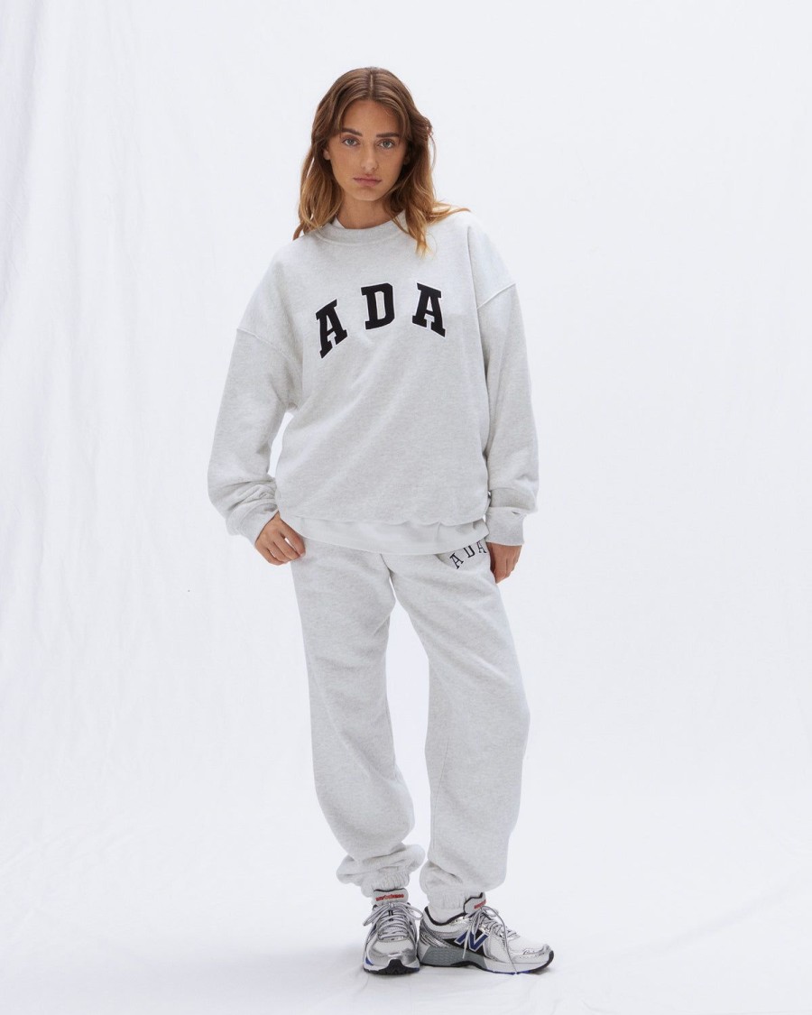 Adanola Ada Sweatpants - Light Grey Melange