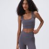 Adanola Ultimate Square Neck Bra - Dark Grey