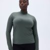 Adanola Base Layer Long Sleeve Top - Khaki Green