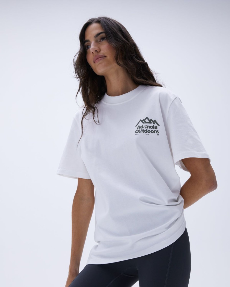 Adanola Discover Short Sleeve Oversized T-Shirt - White