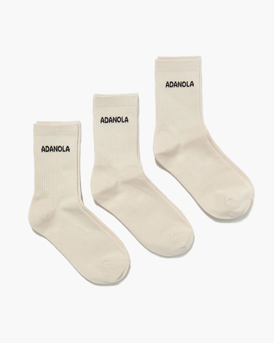 Adanola 3 Pack Socks - Cream