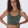 Adanola Ultimate Cross Back Bra - Khaki Green