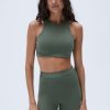 Adanola Ultimate Branded Mesh Back Bra - Khaki Green