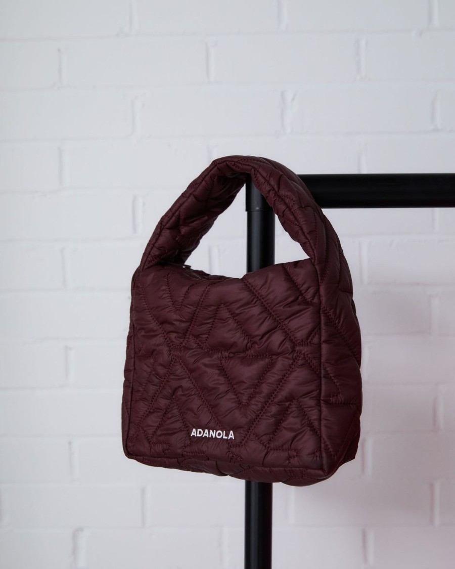 Adanola Quilted Mini Bag - Burgundy