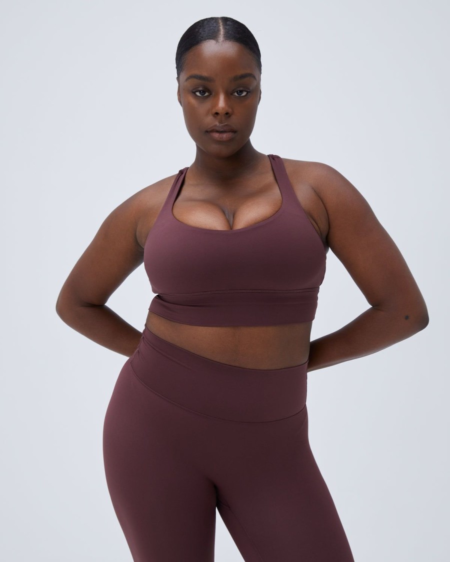 Adanola Ultimate Cross Back Bra - Burgundy