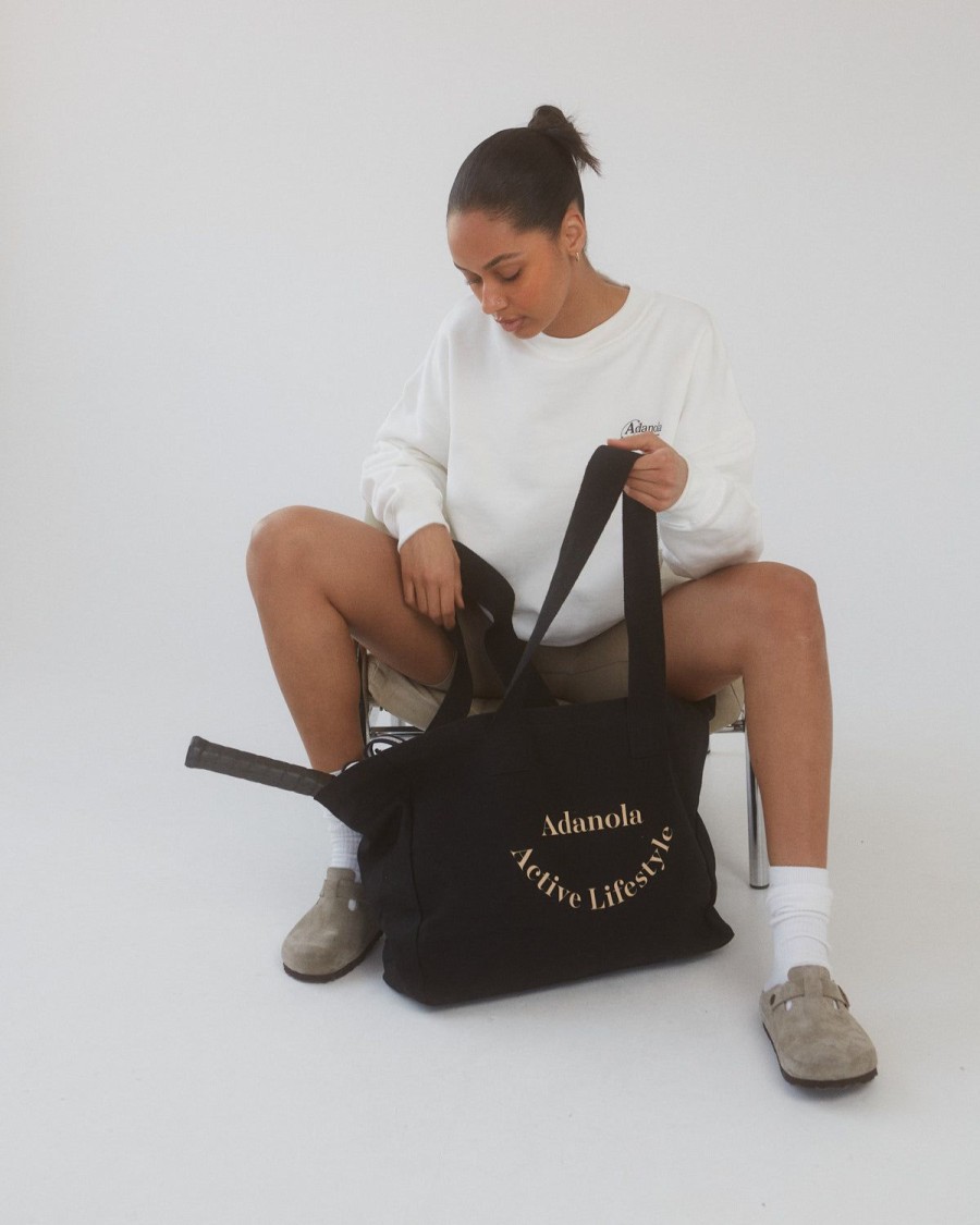 Adanola Active Lifestyle Tote Bag - Black/Nude