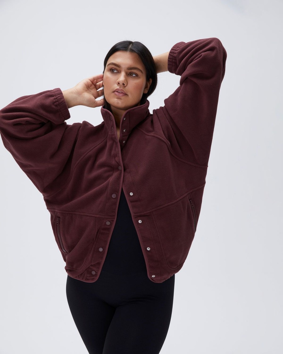 Adanola Polar Fleece- Burgundy