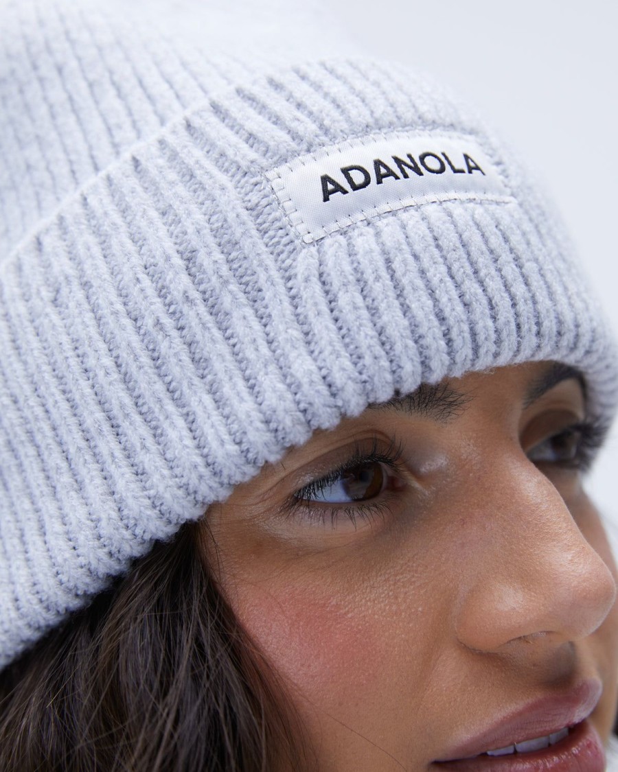 Adanola Knit Beanie - Light Grey Melange