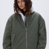 Adanola Oversized Bomber Jacket - Khaki Green