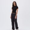 Adanola Cotton Pull On Pants - Black