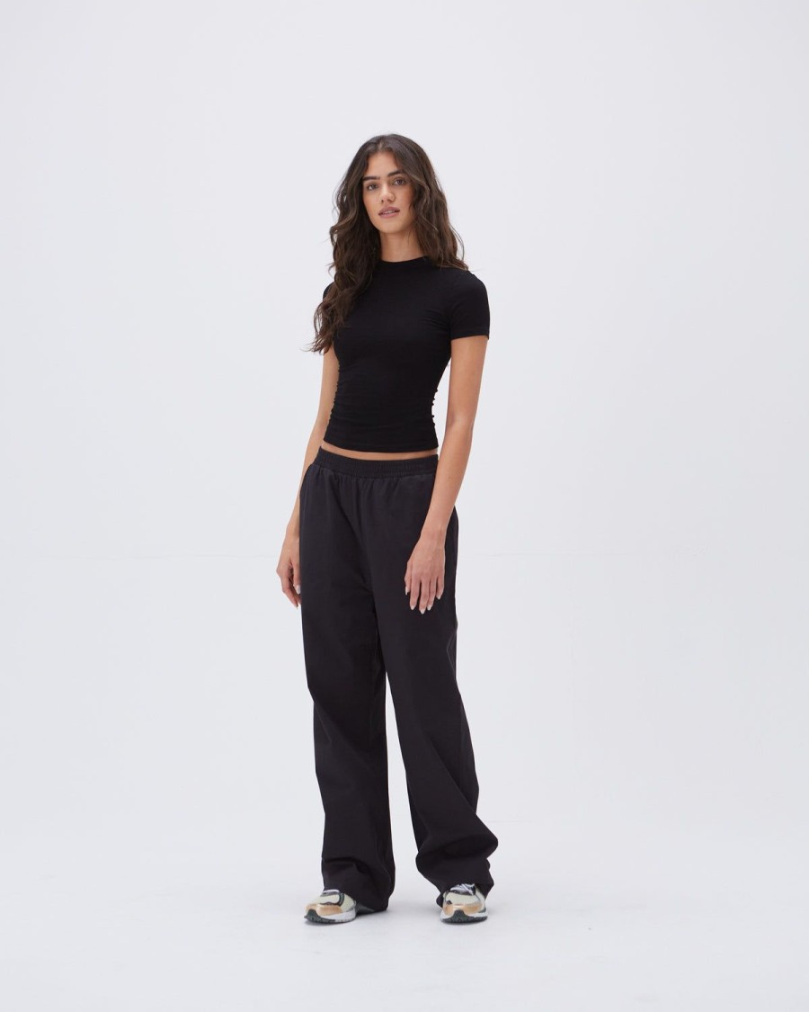 Adanola Cotton Pull On Pants - Black